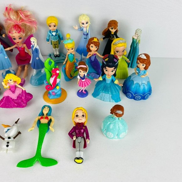 Disney Toy Lot Disney Princesses Toy Figures Varying Sizes Cake Toppers Girls - Picture 4 of 11